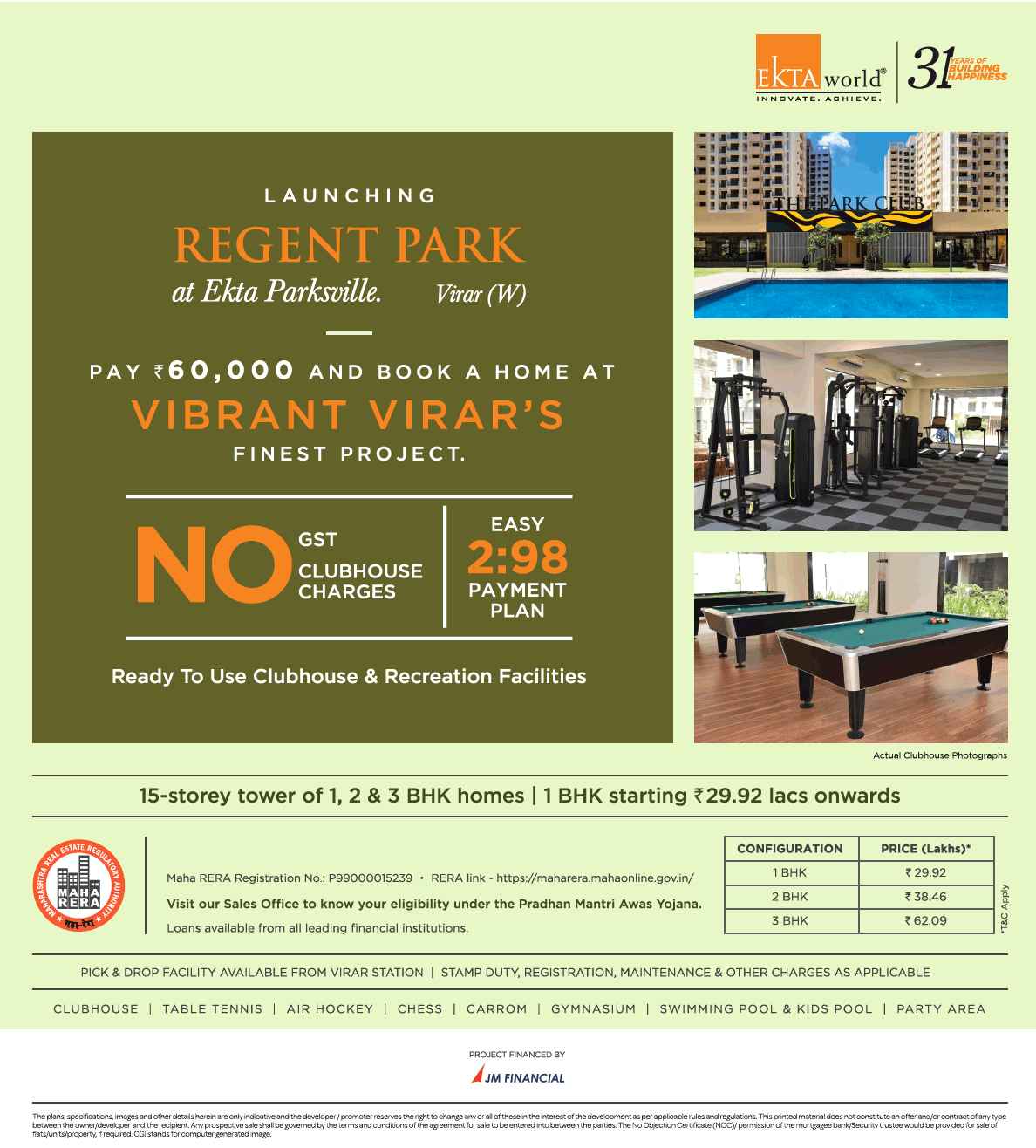 Launching Regent Park at Ekta Parksville in Mumbai Update
